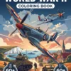 World War II coloring book front cover